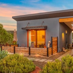 Rancho Rojo Casita - Kitchenette, Laundry, Views