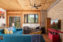 Handcrafted Adobe Home | Firepit, Cathedral Views - Image 3