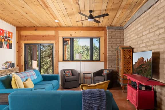 Handcrafted Adobe Home | Firepit, Cathedral Views - Image 3